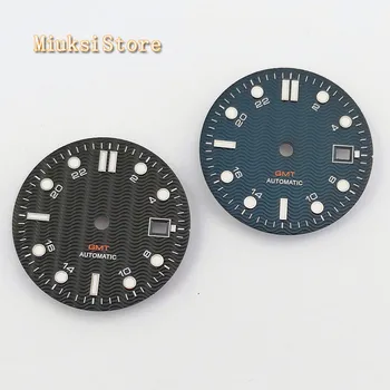 1PCS 31,5 mm sterilūs blue black watch Dial Tinka ETA 2836/2824 DG2813/3804 Miyota 8215 821A 8205 automatinis judėjimo P934-N