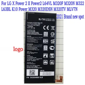 Nauja BL-T30 Baterija LG X 2 Galios II Power2 L64VL M320F M320N M322 L63BL K10 Galia M320 M320DSN M320TV MLV7N Bateria