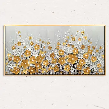 GATYZTORY 60x120cm Tapybos Skaičius Geltonos Gėlės Piešimo Ant Drobės, Didelio formato Nuotraukas Pagal Numerį rankų darbas Sienos, Namų Dekoro
