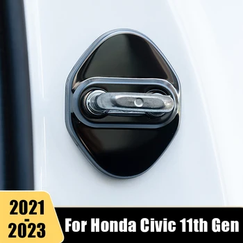 Honda Civic 11 Gen 2021 2022 2023 Nerūdijančio Plieno, Automobilių Durų Užraktas Apsaugos Apdaila Lipdukas Padengti Nerūdijantysis Optikos Accessori