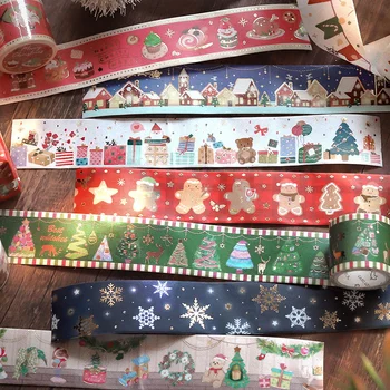 Kalėdų Eglutė Dekoratyvinis Washi Tape Rinkinys 