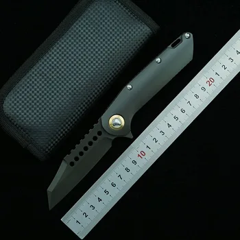 LEMIFSHE MT sulankstomas peilis D2 peiliukų titano lydinio rankena lauko kempingas išgyvenimo virtuvinis peilis vaisių EDC peilis dovanų įrankis peilis
