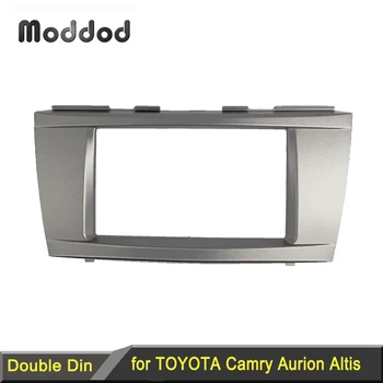 Dvigubo Din fascia Toyota Camry Radijo DVD Stereo Pultas Brūkšnys Montavimas, Montavimas, Apdailos Rinkinys Veido Rėmas Bezel