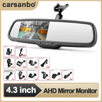 Carsanbo Automobilių 4.3-colių Auto-tamsos HAINAUT galinio vaizdo Veidrodis TFT LCD Ekranas su specialia Automobilinis Laikiklis HD Atbulinės eigos galinio vaizdo Veidrodėlis