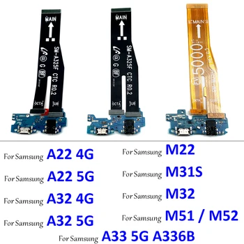 USB Remontas Krovimo Port Jungtis Valdybos + Pagrindinė Plokštė Flex Kabelis Samsung 
