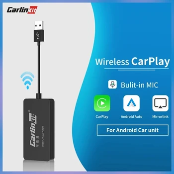 Carlinkit Carplay Belaidžio Smart Link CarPlay Dongle for Android Navigacinė Grotuvas, Mini USB Carplay su 