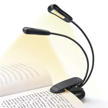 USB LED E-book Skaitymo Lempos Įrašo Apie Knygą, LED Skaitymo Šviesos Nešiojamieji Įkraunamieji Knygos Šviesa Mini Kolonėlė Naktį Šviesos