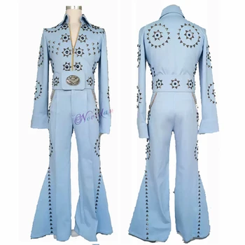 Prabangūs, Aukštos Kokybės Elvis Presley Kostiumas Diamond Roko Dainininkas Cosplay Sportinių Šokių Spektaklis Šalies Kostiumas Vyrams Užsakymą Padaryti