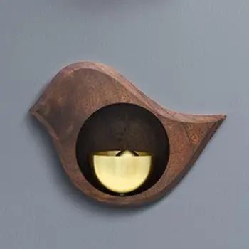 Medienos Doorbell Elegantiškas Mėgėjo Bell Japonų Stiliaus Kabo Varpas Magnetinio Paukščių Formos Durų Bell Dekoro Medinių durų skambutį už Veranda