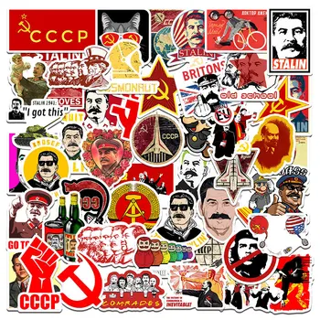 50Pcs TSRS Stalino CCCP II Pasaulinio Karo Grafiti Vandeniui Lipdukas Motociklo Nešiojamas Animacinių filmų 
