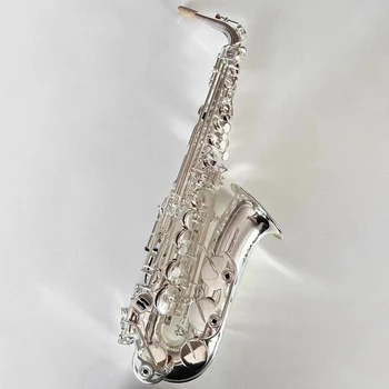 Sidabro profesinės Alto saksofonas E. butas 62 tipo originalios struktūros dalis džiazo priemonė alto sax profesinių balso