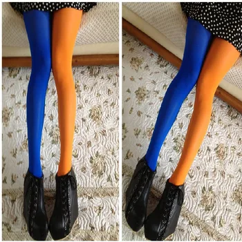 Japonijos nesimetriškas spalvų pėdkelnės kairės ir dešinės kojos AB Yin Yin aksomo juoda ir balta kratinys kojinės