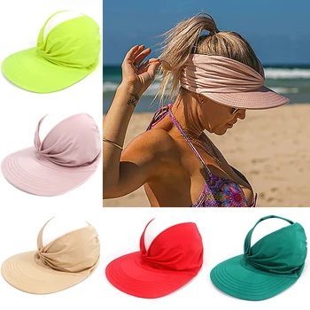 Vasaros Skrybėlę Moterų Saulės Skydelis nuo Saulės Skrybėlę Anti-ultravioletinių Elastingos Tuščiavidurės Top Hat Atsitiktinis Kepurės Gorras Naują Atvykimo Paramos Didmeninės
