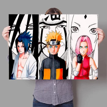 Naruto Manga Sasuke Haruno Sakura Plakatas Spaudinių Anime Sienos Meno Tapybos Drobės Nuotraukos Kambarį Apdaila