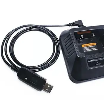 USB Įkroviklio Kabelį Baofeng UV-5R BF-F8HP Plius Walkie-Talkie Radijas
