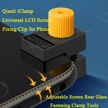 Qianli 4pcs iClampl Telefono LCD Ekranas Aliuminio Lydinių Tvirtinimo Apkaba, skirta Telefono, Tablet PC Reguliuojamas Ekrano Galinio Stiklo Tvirtinimo