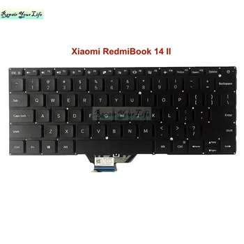 Anglų MUS Nešiojamojo kompiuterio Klaviatūra Pakeisti klaviatūras Xiaomi RedmiBook 14 II 2020 XMA2011-CJ HQ21012478007 MK1000000001A9 Naujas
