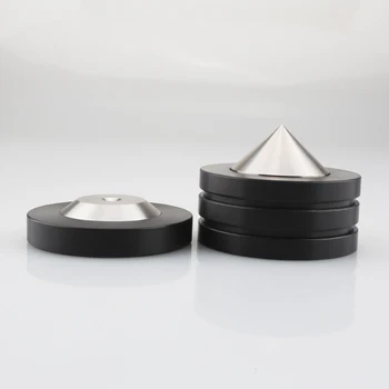 Audiocrast Black Crystal Plieno Dia 49*37mm Garso Izoliacija Kojų Garsiakalbis Šuoliai Garso Spurgų HiFi Stiprintuvas, Stovai Kojų