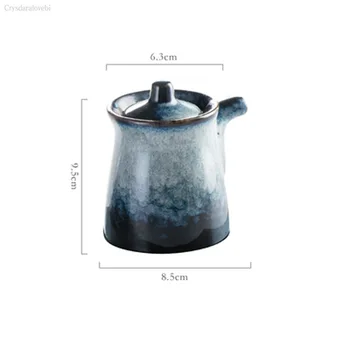 Japoniško stiliaus Keramikos Puodą, Pagardinti Namų Kūrybinės Virtuvės Aliejaus Druskos Cukraus Mononatrio Glutamatas Pagardų Lauke Naftos Mediniai