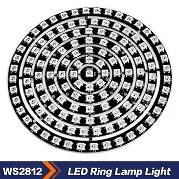 WS2812 5050 RGB LED Šviesos Žiedas 8-bitų 12-bit, 16 bitų 24-bit ir 32-bit 40-tiek LED Šviesos Žiedas su Integruota Ratai Diskiniai LED Modulis