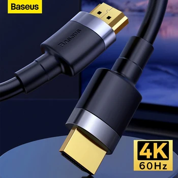Baseus 4K HDMI Suderinamus Kabelis 4K 2.0 60Hz HD Vaizdo Kabeliai, TV Box USB C HUB PS5 Kabelis Itin Didelės spartos TV Splitter Cable