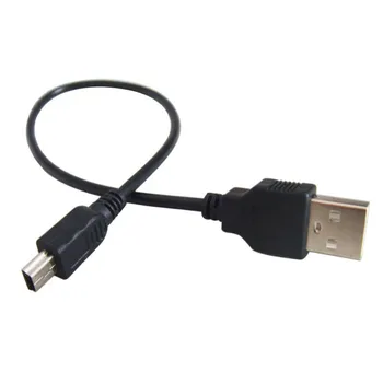 USB 2.0 A Male į USB B mini 5 Pin Male Duomenų Sinchronizavimo Kabelis Laido Kamera, MP3/MP4/MP5 Nemokamas Pristatymas