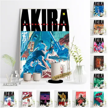 Japonų Anime Filmo Akira Derliaus Fonai Plakatas Manga Simbolių Sienos Nuotrauka Drobė, Tapyba Otaku Retro Miegamasis Namų Dekoro