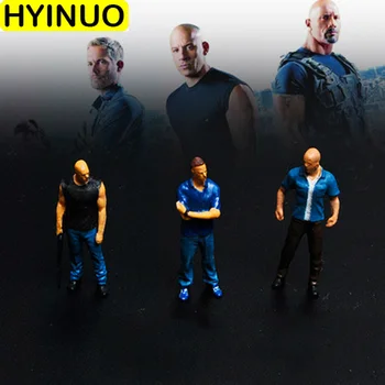 1:18 ir 1:64 Vin Diesel Dominykas Toretto automobilio modelio, scenos dekoravimo Reikmenys pav lėlės dervos PVC filmo personažas pav Modelis