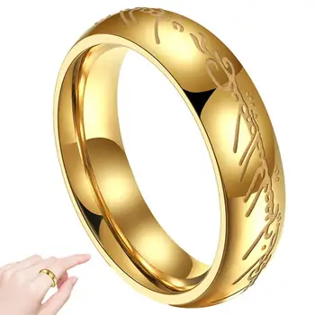 Titano Plieno Žiedas Vyrams, Moterims Žiedas Atmesti Juos Visus Švyti Tamsoje Žiedas, Vestuvių Ar Kasdieniam Dėvėjimui, Mados Žiedas