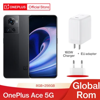 OnePlus Ace 5G MTK Dimensity 8100 MAX Pasaulio Rom, 8 GB 256 GB Išmanųjį telefoną 150W Greito Įkrovimo Mobiliuosius Telefonus, 120Hz AMOLED 