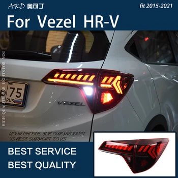 Automobilių Žibintai Honda Vezel HR-V 2014-2021 HRV LED Automobilių Žibintai Asamblėjos Atnaujinti Q7 Dizaino, Dinamiškas Lempa, Priedai, Reorganizavimas