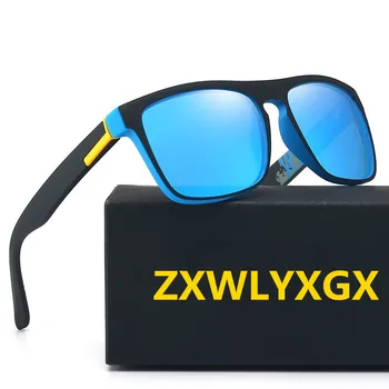 ZXWLYXGX Prekės ženklo Dizainas Poliarizuoti Akiniai nuo saulės Vyrams, Moterims, Vairuotojo Atspalvių Vyrų 2021 M. Derliaus Saulės Akiniai Vyrų Spuare Veidrodis Vasaros UV400