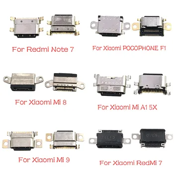Tipas-C USB Įkrovimo lizdas Jungtis baterijos Lizdo, Lizdo Prijunkite Dock For Xiaomi Mi A1 A2 8 9 CC9E Max3 Sumaišykite 3 Redmi Pastaba 7 Pro
