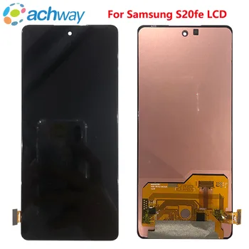 Išbandyta Darbo Super AMOLED Ekranas Samsung Galaxy S20 fe LCD SM-G780F SM-G780F SM-G780G Jutiklinis Ekranas skaitmeninis keitiklis Remontas, Dalys