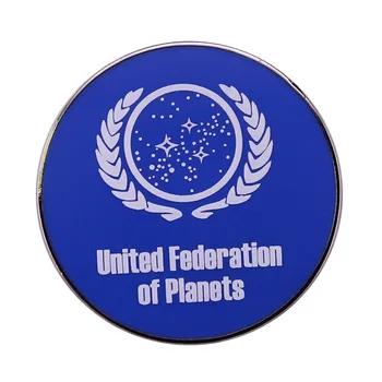 Starfleet Command Jungtinių Federacijos Planetų Emaliuota Segė Pin Sagės Atvartas Smeigtukai Ženklelis, Papuošalai, Aksesuarai, Mados Dovanos