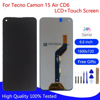 Originalą Tecno Camon 15 Oro CD6 Ekranas LCD Jutiklinis Ekranas skaitmeninis keitiklis Asamblėjos Tecno Camon 15 Oro LCD Ekranas, Remontas, Dalys