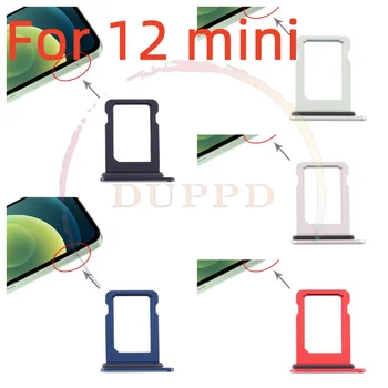 2VNT/DAUG Naujų Vieno Dual Sim Card Tray Laikiklis Lizdas, Skirtas Iphone 12 12mini Mini atsarginių dalių Adapterio Lizdas 1