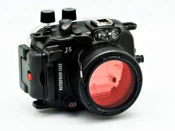 40M/130ft Nardymo Kamera po vandeniu Būsto atvejo /Vandeniui Apvalkalas Atveju, Už Nikon J5 (20mm) (10-30mm) Objektyvas