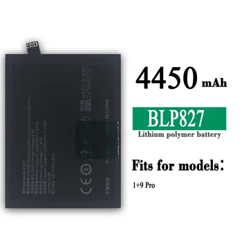 BLP827 100% Vėliau kaip Pakeisti Bateriją KOLEGA OnePlus 9 Pro 1 Plius 9PRO 1+9 Mobiliojo Telefono BLP-827 Built-in Vidaus Baterijas