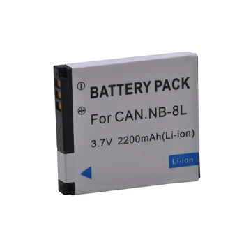 1Pc 2200mAh NB-8L NB8L Li-Ion Baterija, Canon PowerShot A3300 A3200 A3100 A3000 A2200 A1200 lt, NB 8L baterija