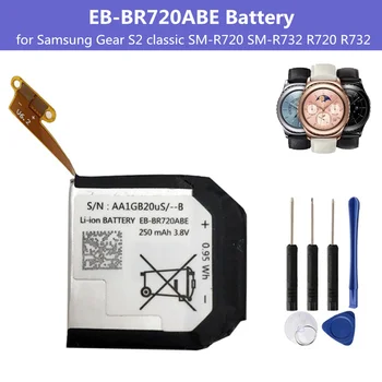 Baterija EB-BR720ABE Bateriją, Skirtą Samsung Pavarų S2 klasikinis SM-R720 SM-R732 R720 R732 EB-BR760ABE Smartwatch Batteria