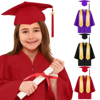 Vaikai Vaikai 2021 Ikimokyklinio amžiaus vaikų Darželio Baigimo Skara Suknelė Bžūp Nustatyti Vaikų akademinių suknelė Vienodas Berniukų ir mergaičių Komplektai
