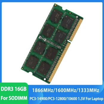 Memoria DDR3 DDR3L RAM 16GB 1866MHz 1333 1 600mhz Nešiojamas Atminties 204Pins 1,5 V 1.35 V PC3L-14900S 12800S 10600S SODIMM Sąsiuvinis Avinai