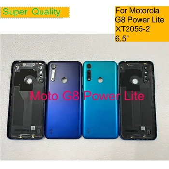 10vnt/Daug Motorola Moto G8 Galia Lite XT2055-2 Korpusas, Baterijos Dangtelis, galinis Dangtelis Atveju Galinių Durelių Važiuoklės Shell 