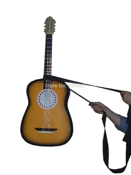 Pasirodo Gitaros ir kintamųjų Gitara-Magija Gudrybės-Scenos Rekvizitai-komplektuojamas su Nešiojimo dėklas Iliuzija Sabini-Raudona Meno Produktas