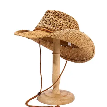 Reguliuojamas Lauko Saulės, Kepurę Nuo Saulės Kvėpuojantis Tuščiaviduriai Dizaino Džiazo Stiliaus Keliauti Atostogų Paplūdimio Skrybėlę