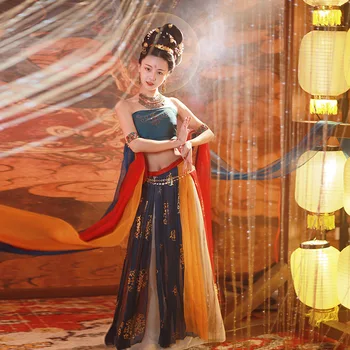 2023 klasikinio šokio kinų stiliaus hanfu šokių suknelė cosplay dunhuang skraidymas princesė hanfu veiklos suknelė g41 2