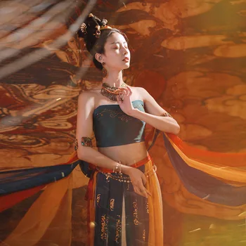 2023 klasikinio šokio kinų stiliaus hanfu šokių suknelė cosplay dunhuang skraidymas princesė hanfu veiklos suknelė g41 3