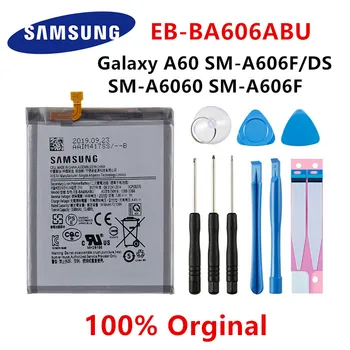 SAMSUNG Originalus EB-BA606ABU 3500mAh Baterija Samsung Galaxy A60 SM-A606F/DS SM-A6060 SM-A606F Baterijas+Įrankiai