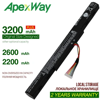 Apexway E5-475G nešiojamas baterija Acer Aspire E15 523G 553G 573G 575G 774G AS16A5K AS16A7K AS16A8K